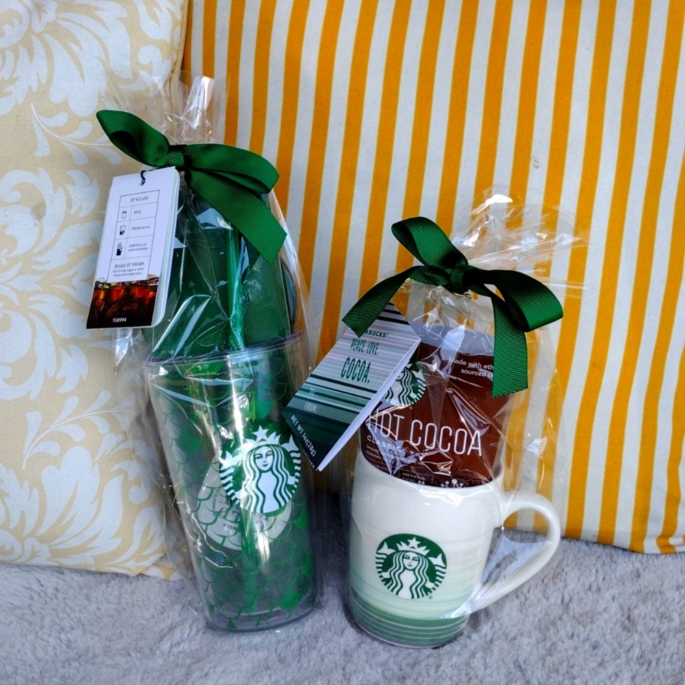 NWT, Starbucks Bundle, cold brew and coffee cup.